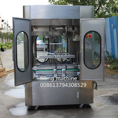 0.8MPa 1000ml 4 Head Self Flow Bottle Filling Line