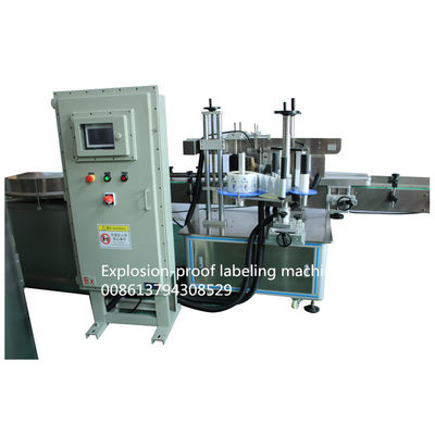 Two Side Explosion Proof Sticker Labelling Machine 80 Bottles/Minute