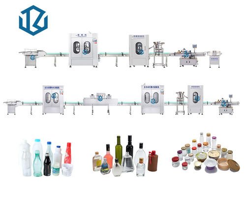 Automatic Glass Bottle Filling Line For Peanut Butter Honey Bird'S Nest Syrup Jam