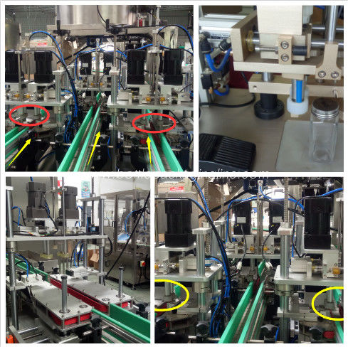 Professional Bottle Capping Equipment Four Wheel Pinch  Digital Display
